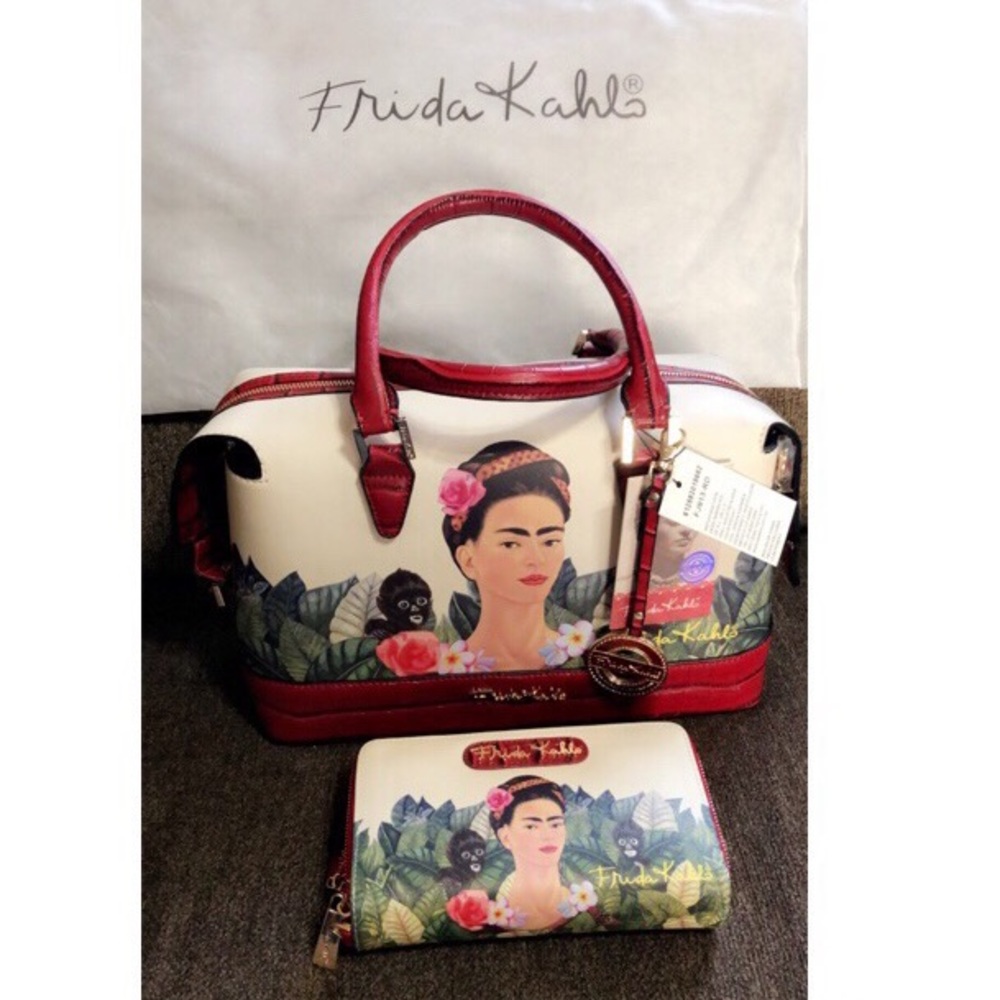 Frida Kahlo collection satchel and wallet